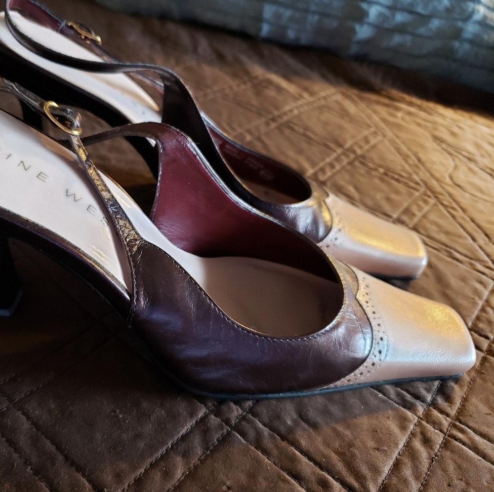 Blush/Bronze slides